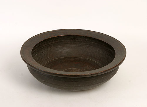 Large Scooped Wooden Bowl